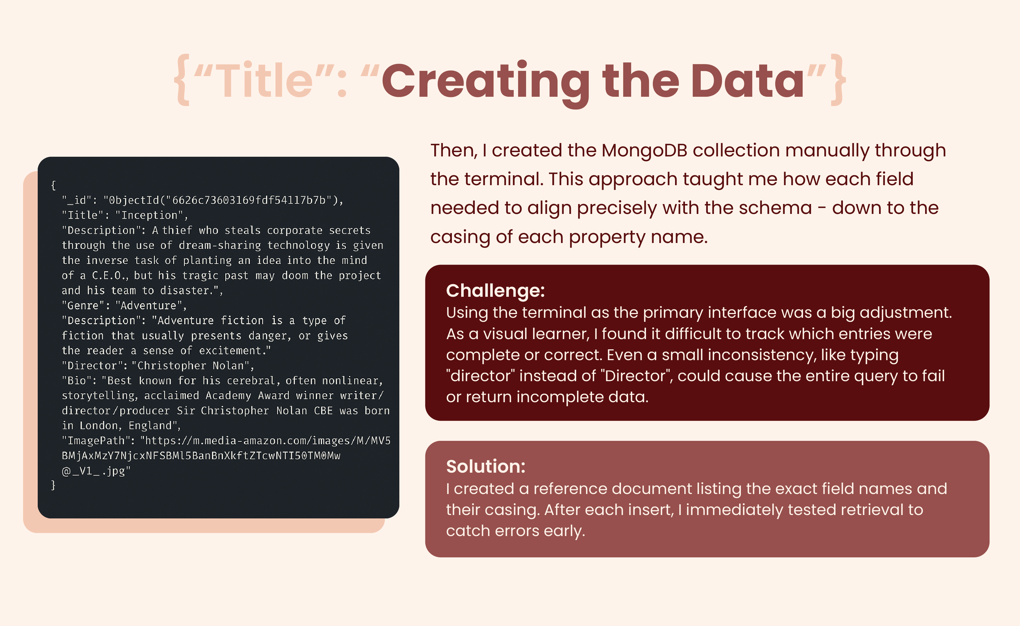 Slide 4 - Creating the Data