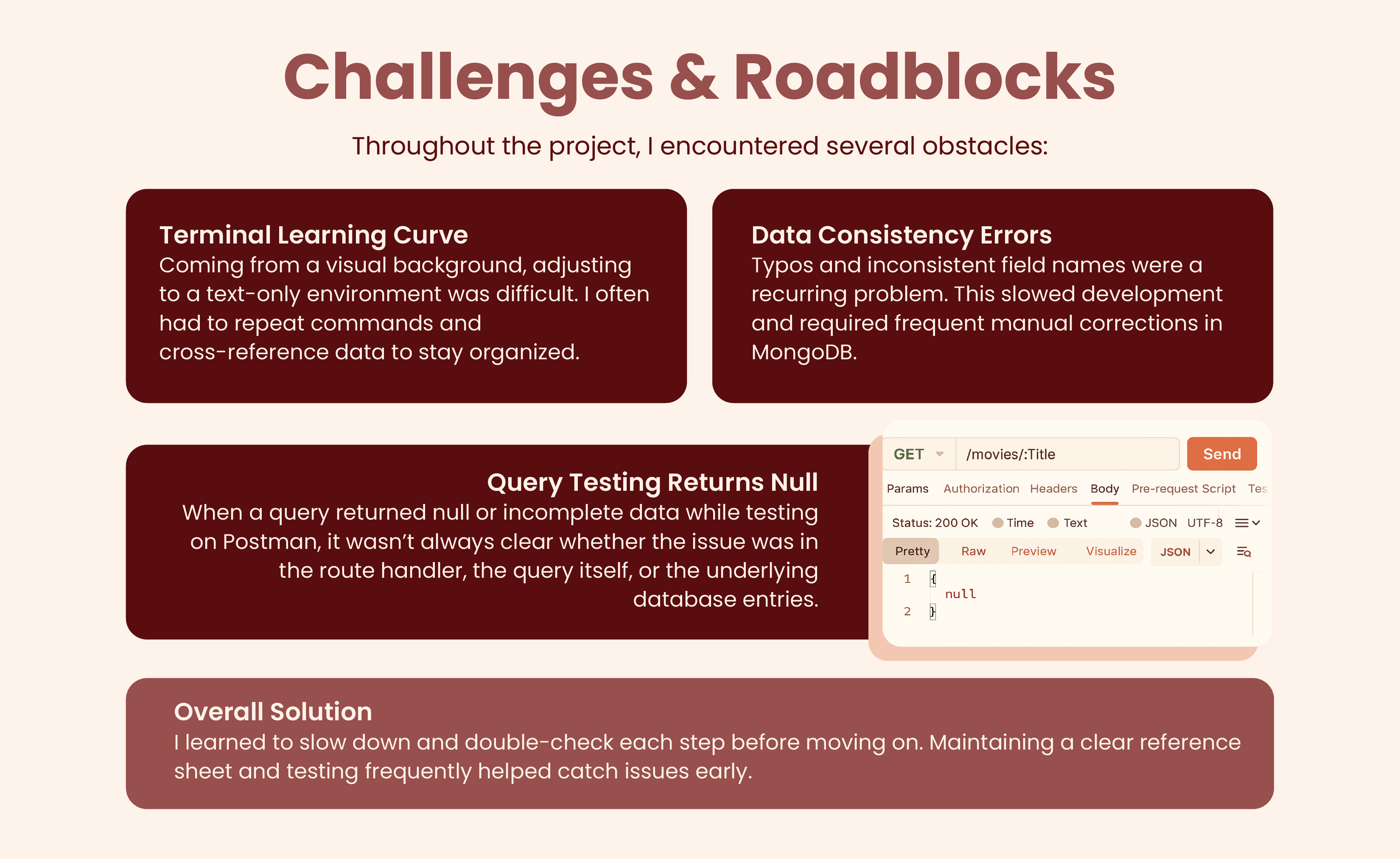 Slide 7 - Challenges & Roadblocks