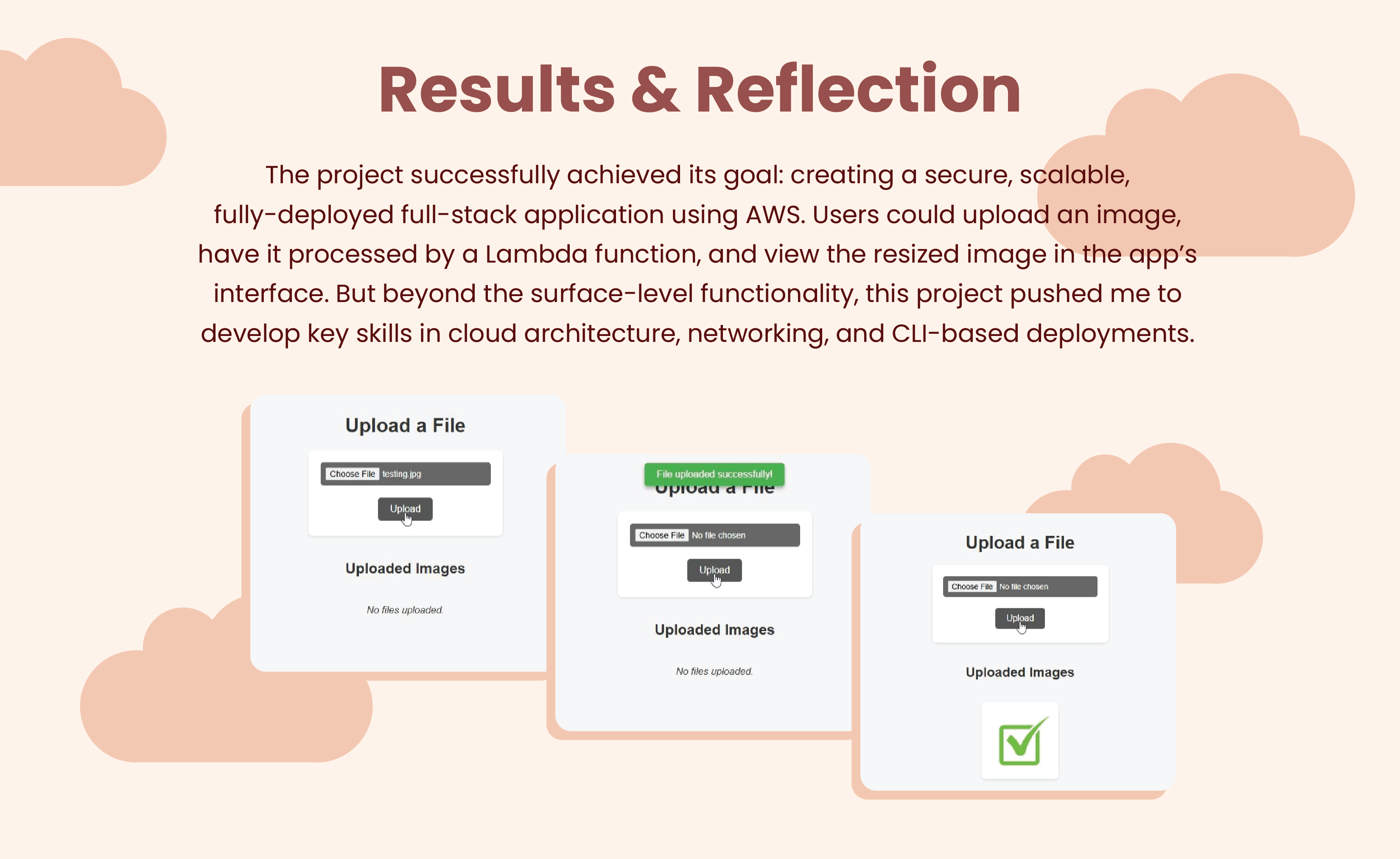 Slide 9 - Results & Reflection