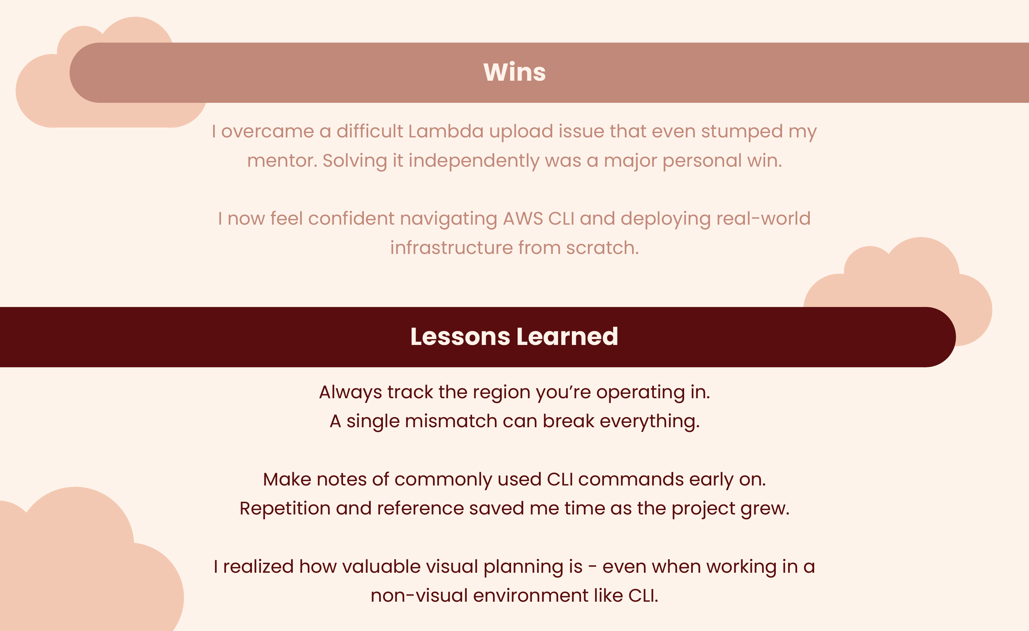 Slide 10 - Wins & Lessons Learned from the Project